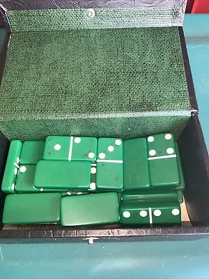 Vintage Green Marblelike Dominoes Standard Size • $35