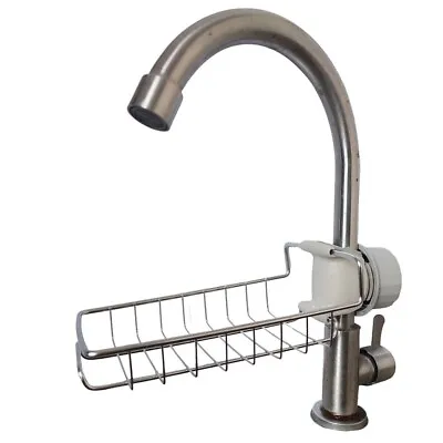 Stainless Steel Detachable Storage Holder Hanging Faucet Drain Rack For Kitchen • $6.75
