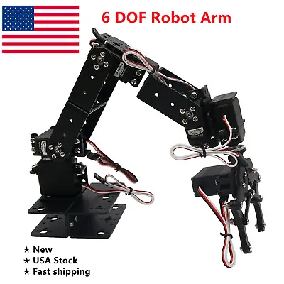 6 DOF Robot Arm Mechanical Robotic Arm Clamp Claw Mount Kit For DIY US • $41