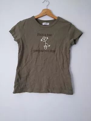 Internacionale Womens Green Basic T-Shirt Size 12  • £5.99