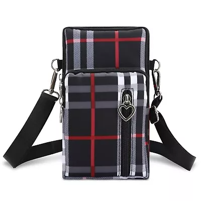 Universal Mobile Phone Bag Shoulder Compartments Detachable Strap • $14.99