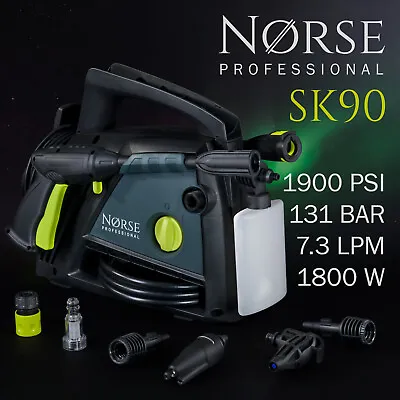 £89.99 • Buy Norse Electric Pressure Washer Portable Jet Wash Car Garden SK90 131 BAR