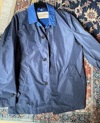 $795 BURBERRY BRIT 'Kentbury' Steel Blue Water-Repellent Outer Jacket Mens M • $289