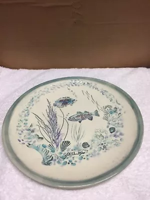 John And Jan Myers Fish Design Souvenir Plate • $29.95