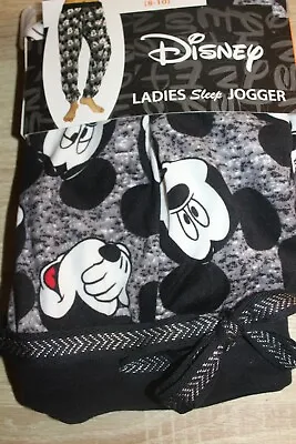 NEW Disney Mickey Mouse Ladies Sleep Jogger Pants Loungewear Size Small • $7