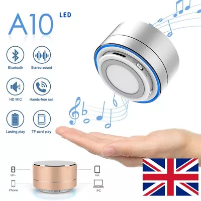 Mini LED Wireless Bluetooth Speaker Portable Loud Bass For Samsung IPhone IPad • £9.59