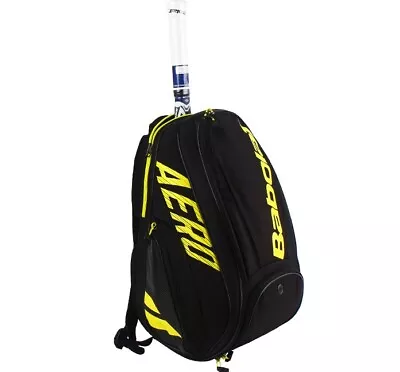 Babolat 2021 Pure Aero Tennis Backpack Bag Black Racket Racquet Badminton 753094 • $105.21