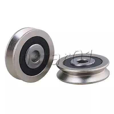 2pcs V Type Bearing Steel Rail Ball Bearing Pulley Wheel Rolling Guide • $11.96