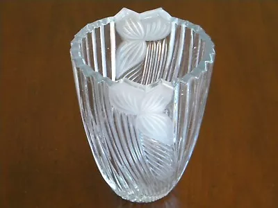 Crystal Lead Glass Heavy Vase ~ 8 In • $9.99