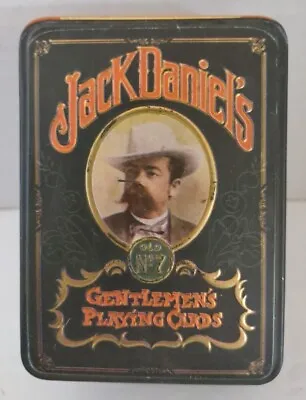 Jack Daniel's Gentlemen's Playing Cards In Metal Tin Vintage • $12.97