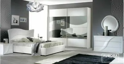 £1399 • Buy Beautiful Aurora Italian Bedroom Set (EXTRA LARGE SLIDING WARDROBE)