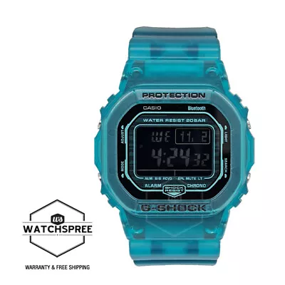 Casio G-Shock DWE-5600 Lineup Bluetooth® BlueTranslucent Resin Watch DWB5600G-2D • $187