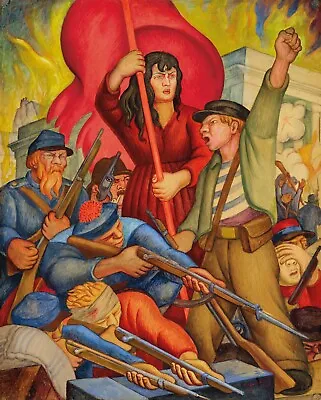 DIEGO RIVERA Mexican Art Poster Or Canvas Print  Communards  • $34.99