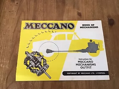 Meccano Book Of Mechanisms Booklet Vintage 1960/70s Very Good Condition • £9.99