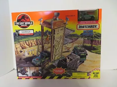 Matchbox Action System Jurassic Park Lost World Garage W/Mercedes AAV 1996 MISB • $168.61