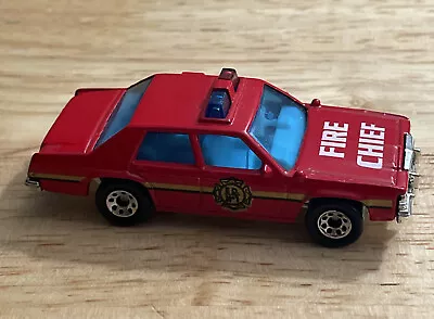 Matchbox Ford LTD Fire Chief Car - Fire Dept. Vintage 1987 Excellent Condition • $29.99