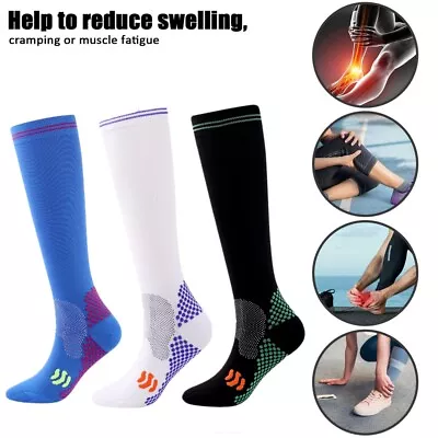 Mojo Compression Socks 20-30 MmHG Knee High Miracle Support Stocking Foot Sleeve • $19.98