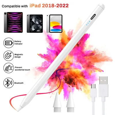 Rechargeable Touch Screen Pencil Pen Stylus For IPad 9 8 7 6 Mini 4 5 6 Pro Air- • $18.99