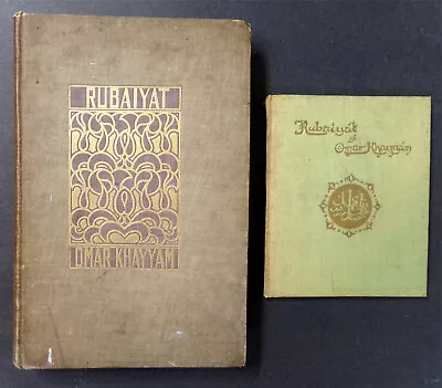 RUBAIYAT OF OMAR KHAYYAM: 1906 London Plus Undated Illustrated Miniature Antique • $33