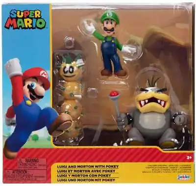 Super Mario: Luigi And Morton W/ Pokey Figures • $37.32