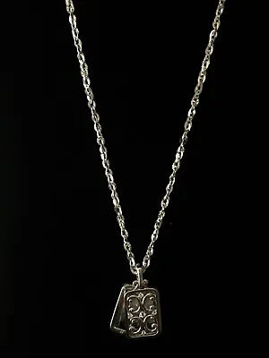 Monica Rich Kosann Gate Charm Pendant Silver Plated Necklace 19.5'' $307 #140 • $136.50