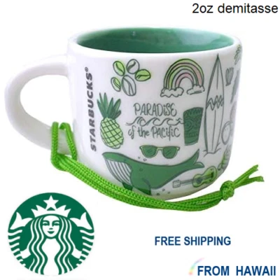 $24.98 • Buy ☕2oz ORNAMENT Starbucks HAWAII BEEN THERE SERIES Demitasse Espresso Mini Cup Mug