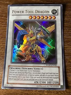 RGBT-EN042 Power Tool Dragon Ultra Rare LP YuGiOh Card • £7.90