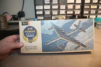 1/181 Revell Air Power B-36 Jet-Prop Bomber H139 COMPLETE Parts Sealed Box Rough • $29