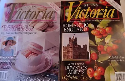Victoria Magazine X 2 Explore Downton Abbey Castle Romantic England British • $21