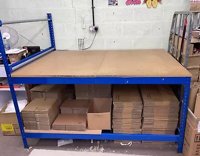 Used Heavy Duty Work Bench / Packing Station / Buuble Wrap Holder  6ft X 4 Ft • £29.99