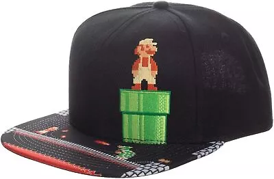 Super Mario 8-Bit Flat Bill Snapback • $23.99