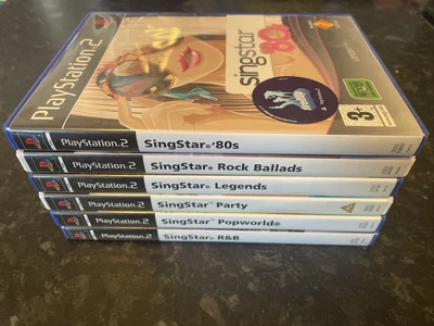 £14.99 • Buy Singstar X6 Game Bundle - PS2 Game - 80’s, Rock Ballads, R&B - Manuals Inc - VGC