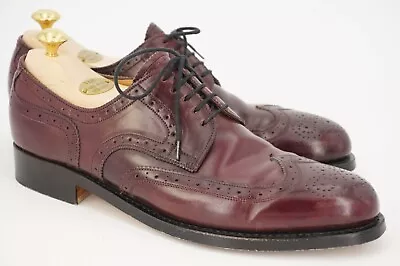 Box & Bags | $865 Vass 41 Us 8 Horween Shell Cordovan Burgundy Wing Tip P2 Last+ • $459