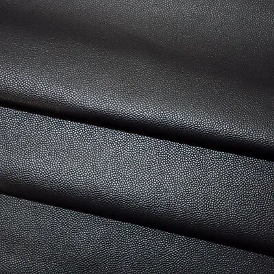 Automotive Upholstery Leather Half Hide (side) Black 1.2/1.4mm N400 BARKERS HIDE • £2