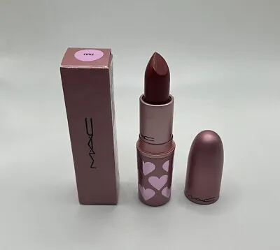 New MAC Matte Lipstick Chili - Pink Hearts Packaging Fresh Batch@ • $14.99