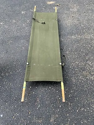 Vintage 1950's FCDA Military Cot Stretcher Gurney Federal Civil Defense • $74.99