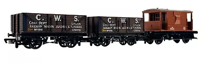 Hornby/mainline 00 Gauge - 3 X Wagons C.w.s Coal Of London & Brake Van - Unboxed • £14.95