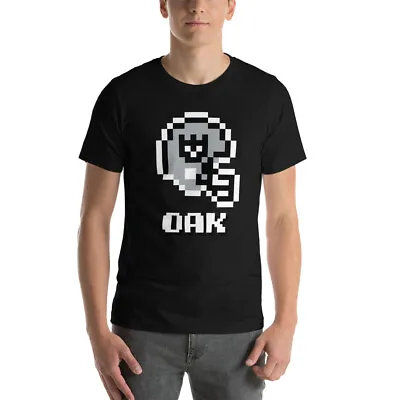 Oakland Raiders Las Vegas NES Football Helmet 8-bit Tecmo Super Bowl Tee T-Shirt • $26.49