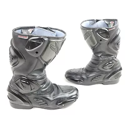 Joe Rocket Ballistic Motorcycle Touring Boots Men 10 Black Leather Street Riding • $69.99