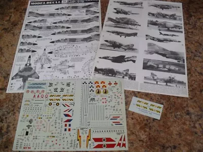 MODELDECAL SET 94 1/72 Lightning F.2A F-4 Phantom FGR.2 Tornado F.3 5 Sqn(RAF) • £5.95