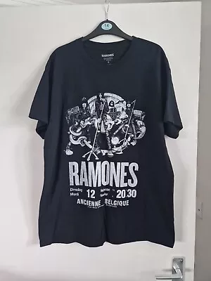 Official Ramones Cotton Rock Metal Concert Tee Casual Men's Band T-shirt • £4.99