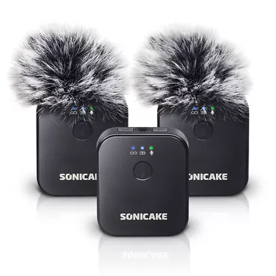 SONICAKE Wireless Lavalier Microphone System For IPhone & Android Phone/DSLR Cam • $160.99