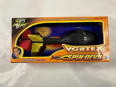 Vintage Nerf Vortex Spin Devil Foam Football - Peyton Manning - Hasbro 2000 NIB • $29.99
