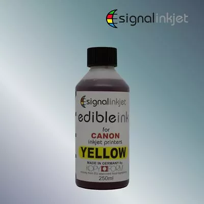 YELLOW EDIBLE INK FOR CANON PRINTERS - 250ml • £9.99