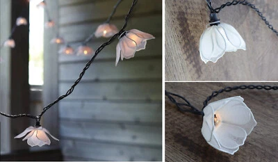 $17.99 • Buy Threshold String Lights 10 White Flower 11ft Incandescent Bridal Wedding Strand