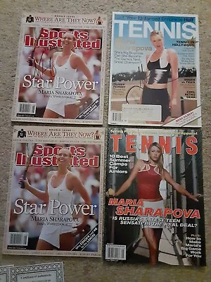 Maria Sharapova Autographed  4 Magazines • $77