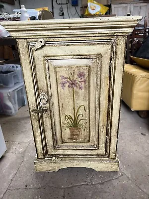 £48 • Buy Hand Painted Vintage Gustavian Style Small Bedside Table Cupboard
