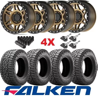 Method Bronze Mr312 Wheels Rims Tires 285 70 17 Falken Wildpeak A/t3w Fit Trd • $2495