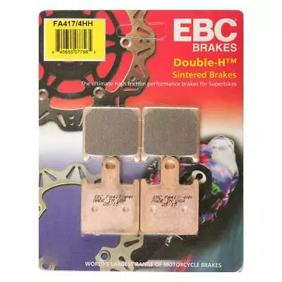 EBC Front Sintered Brake Pads FA417/4HH KAWASAKI ZZR 1400 (ZX 1400) 2006 - 2011 • £42.50