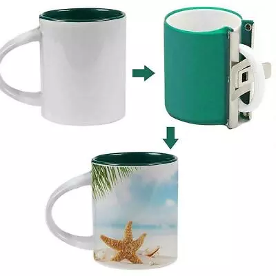 Heat Press Mug Cup Clamp Fixture 3D Sublimation Silicone Mug Wrap H4Q6 • $13.34